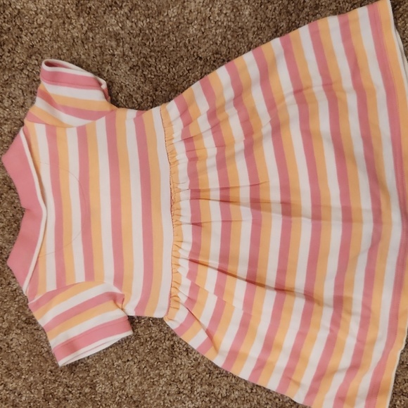 The Children's Place Pink and Yellow Striped Dress, Size 12 Months - Picture 4 of 4